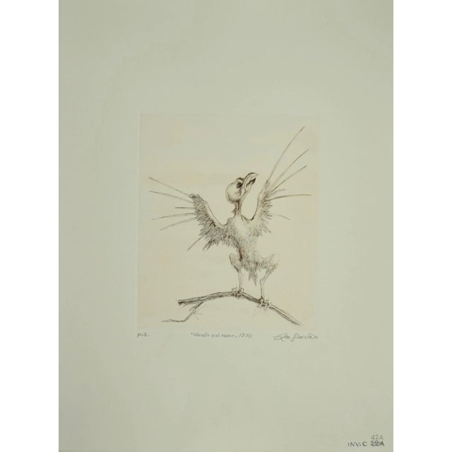Bird on a Branch is an original Contemporary artwork realized in 1970 by the italian artist Leo Guida. Original Etching on...