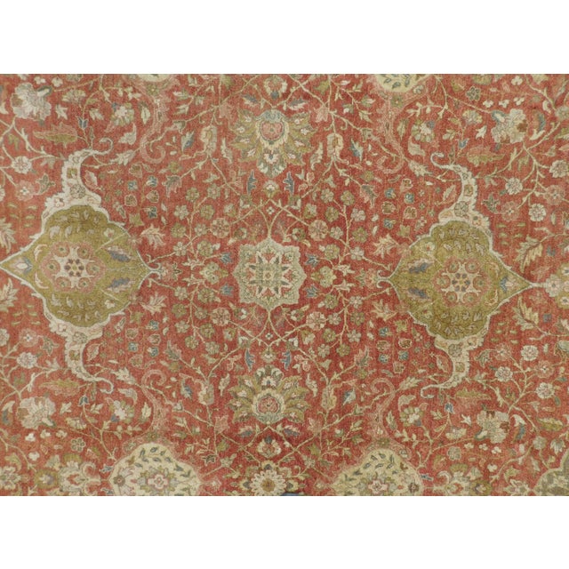 Vintage Hand Knotted Super Fine Indian Rug. 8'x 10' For Sale - Image 10 of 18