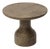 Peso Minimalist Round Side Table in Limestone by Depping & Jørgensen For Sale