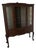 Vintage Early-Mid 20th Century Queen Anne Mahogany China Cabinet For Sale