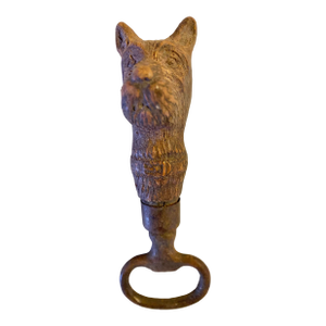 Vintage Syroco Wood Resin Scottish Terrier Head Figural Bottle Opener
