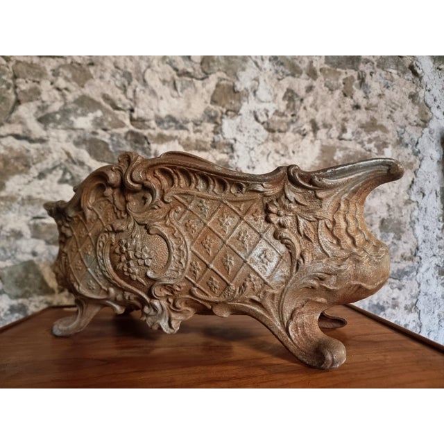 Antique French Cast Iron Jardinière, Charleville, Late 19th Century For Sale - Image 7 of 11