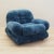 Italian Blue Armchair, 1970s For Sale - Image 14 of 14
