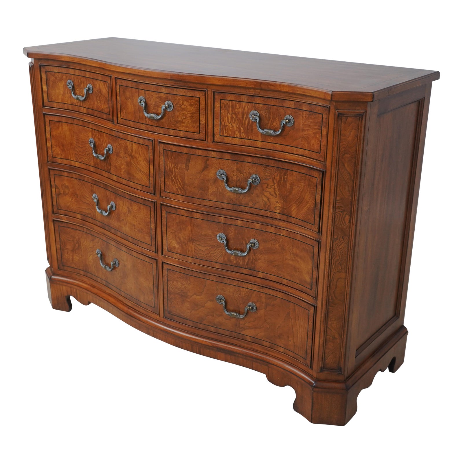 Drexel Heritage Staffordshire 9 Drawer Elm Dresser | Chairish