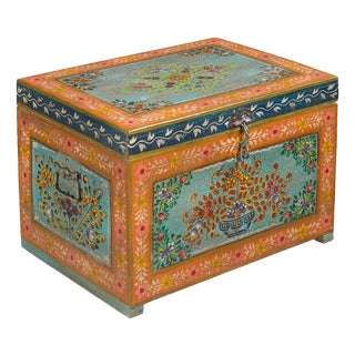 Oriental Wooden Box, 1940s For Sale