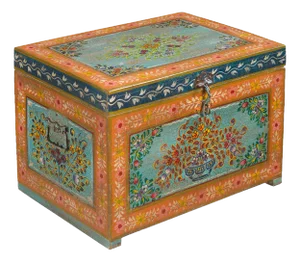 Oriental Wooden Box, 1940s