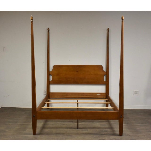 Ethan Allen “New Country” Solid Maple Queen Bed Chairish