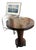 1950s Art Deco Style Mahogany Pedestal Side Table For Sale