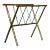 Mid-Century French Faux Bamboo Brass Magazine Rack in Baguès Style For Sale