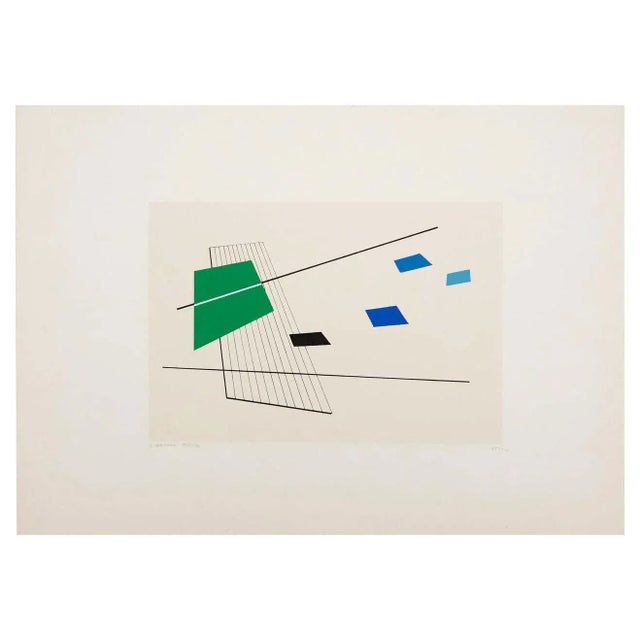 Luigi Veronesi, Abstract Composition, 1976, Silkscreen For Sale - Image 7 of 8