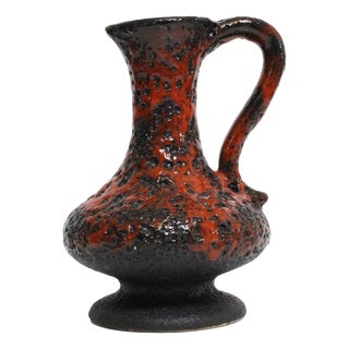 Fat Lava Ceramic Vase by Walter Gerhards, 1970s For Sale