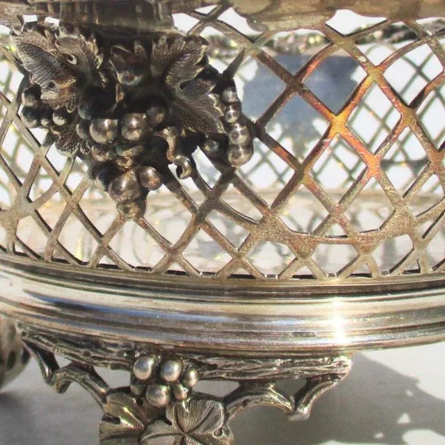 Early 20th Century Dated 1928 James Dixon & Sons Sterling Silver Pierced Bowl For Sale - Image 5 of 8