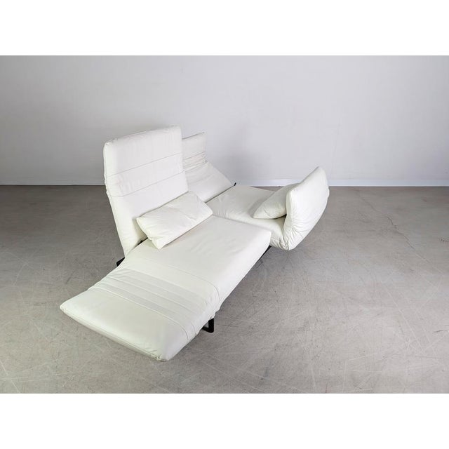 Plura 2-Seater Sofa in Light Beige Leather from Rolf Benz For Sale - Image 9 of 13