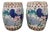 Vintage Mid-20th Century Chinese Famille Rose Lotus Garden Stools - A Pair For Sale