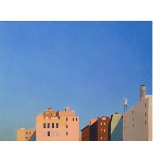 "Union Square" Contemporary Cityscape Architectural Oil Painting by Deborah Stevenson For Sale