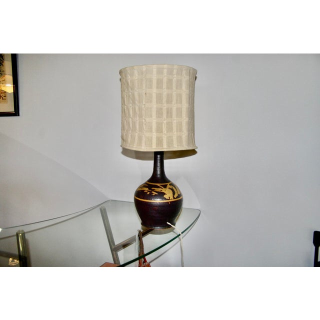 Stoneware Lamp by Pierre Digan La Borne, 1950 For Sale - Image 10 of 10