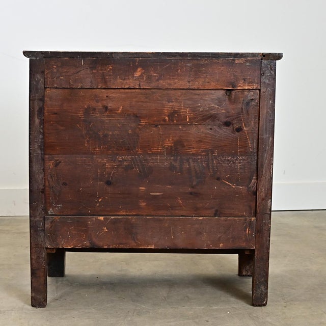 Brown French 19th Century Petite Walnut Commode For Sale - Image 8 of 9