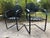 francois carre strap iron cantilever garden chairs rockers recently sandblasted, primed and painted in outdoor specialty...
