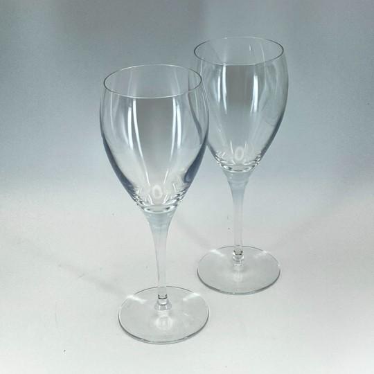French Late 20th Century Christofle "Albi Verre" Red Wine Glasses - Set of 2 For Sale - Image 3 of 17