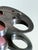 Metal Vintage Mid Century Modern Sterling Silver Rhodochrosite Black Onyx Brooch 1960s For Sale - Image 7 of 9