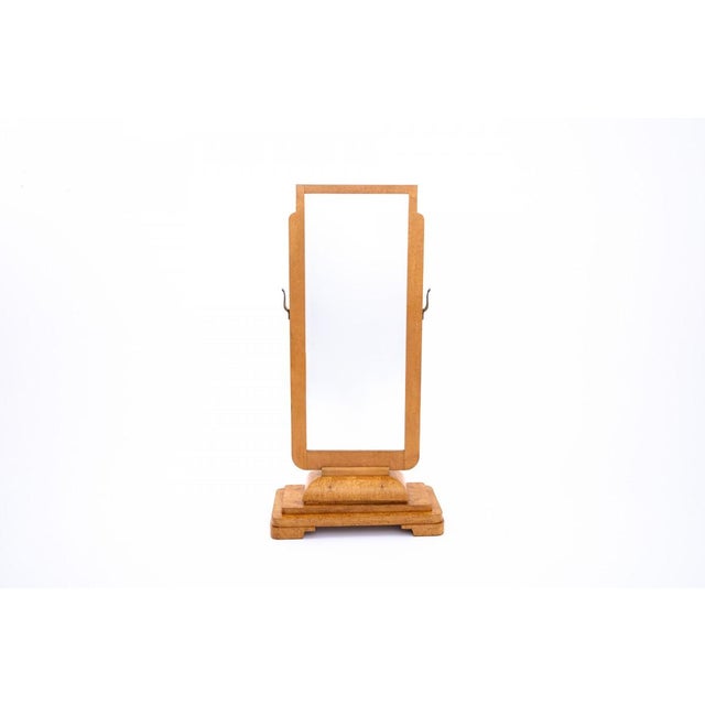 Art Deco Swivel Mirror on a Stand, Poland, 1930s Restored For Sale - Image 3 of 10