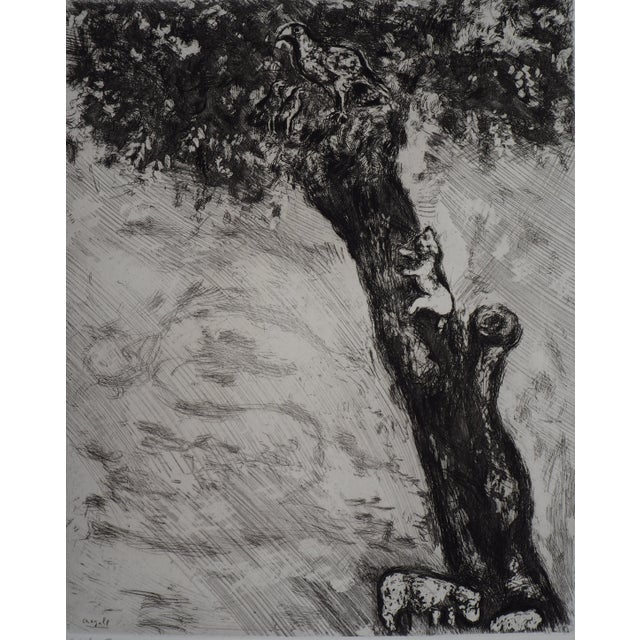 Modern Marc Chagall, Cat on the Hunt, Original Engraving For Sale - Image 3 of 5