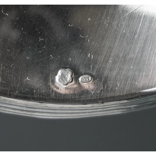 Metal Art Nouveau Silver Three-Flame Candelabra from Lippa & Co, 1890s, Set of 2 For Sale - Image 7 of 9