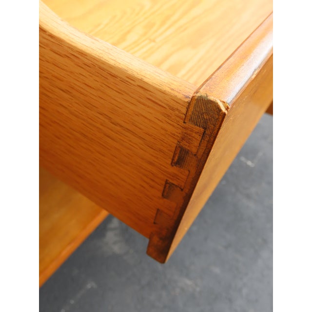 Wood Drexel Mid Century Modern Buffets Servers a Pair 6390 For Sale - Image 7 of 15