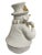 Vintage White Ceramic Snowman Figurine Adorned With 24k Gold For Sale In Birmingham - Image 6 of 7