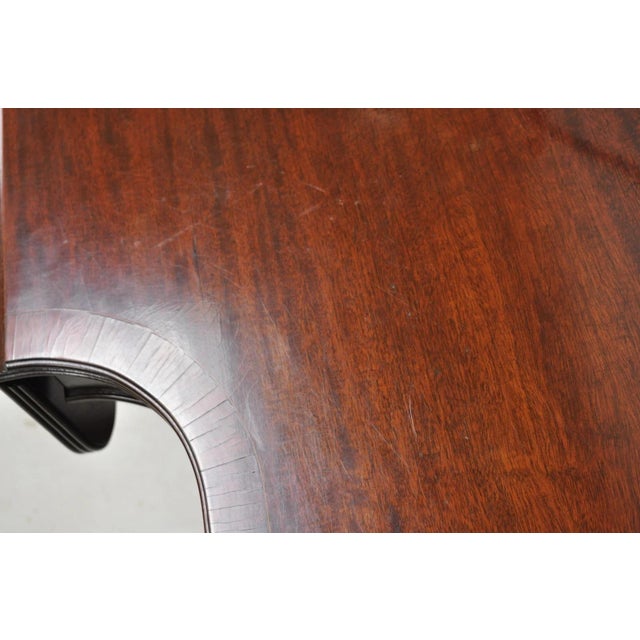 Antique Sheraton Mahogany Duncan Phyfe Dropleaf Sideboard Console Buffet Table For Sale - Image 12 of 17