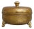 Art Deco Lidded Box of Hammered Brass, 1910s For Sale