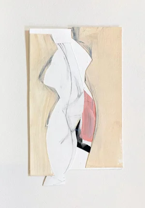 Gesture II Abstract Figurative Collage