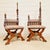 Vintage Renaissance Revival Carved Oak Chairs with Liberty Damask and Regal Tassels, 1970s, Set of 2 For Sale - Image 14 of 14