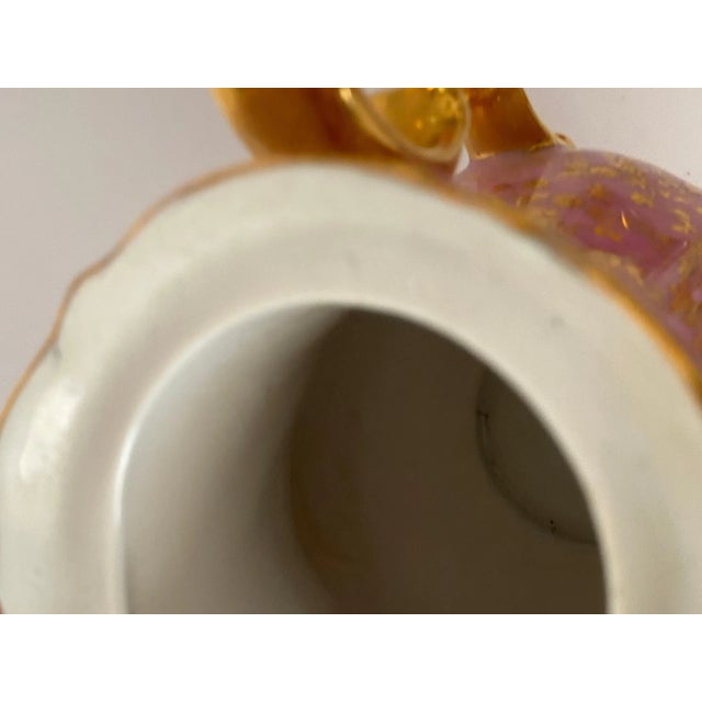 Ceramic German Pink and Color Porcelain Coffee Tea Service, Germany, 1950s For Sale - Image 7 of 12