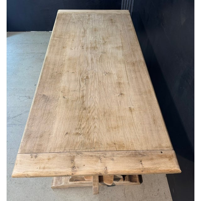 Oak Farmhouse Dining Table, 1920 For Sale - Image 3 of 18
