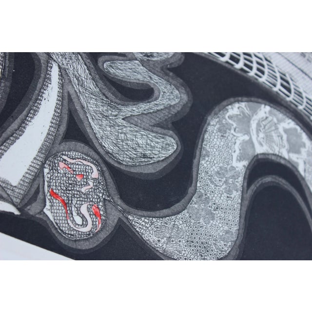 Paper 1960s Vintage Annette Robyns Etching Print For Sale - Image 7 of 10