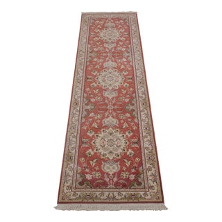 Fine Quality Approx. 3x11 Mauve Oriental Runner Rug For Sale