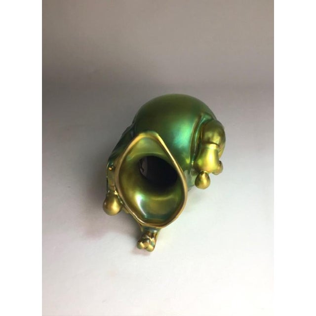 Antique Glazed Vase by Zsolnay, 1890s For Sale - Image 6 of 11