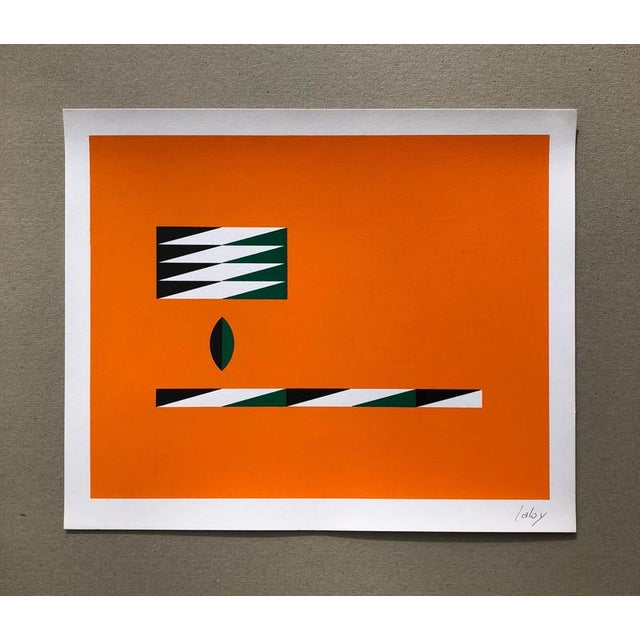 1960s Yves Laloy, Untitled, 1966, Serigraph, Paper For Sale - Image 5 of 6