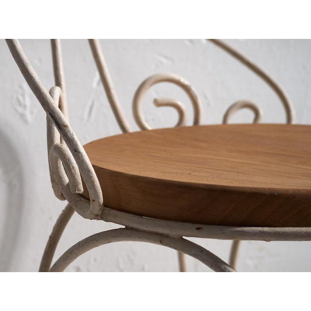 Antique White Garden Chairs, 1920s, Set of 4 For Sale - Image 14 of 18