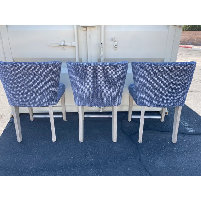 2020s Tomlinson Sterling Counter Stools - Set of 3 For Sale - Image 5 of 11