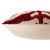 Hand-Knotted Silk Velvet Ikat Pillow - 16x16 Crimson & Champagne Heritage For Sale In San Francisco - Image 6 of 8