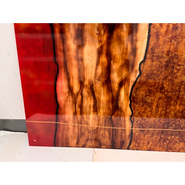 Palomas Painted Glass Panel Wall Art For Sale - Image 9 of 12