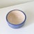 Signed Wabi Sabi Studio Pottery Bowl in Deep Periwinkle Blue Glaze & Wheel-Thrown Texture For Sale - Image 13 of 15