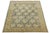 Antique Mahal Rug With Muted Ochre and Indigo Blue Floral Medallions For Sale - Image 10 of 12