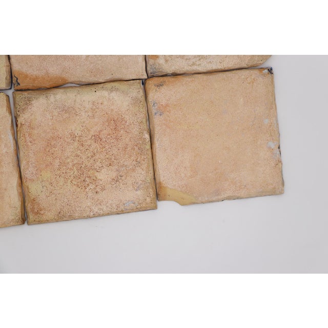 18th Century Set of Six Portuguese Tiles Blue Floral Pattern For Sale - Image 12 of 12