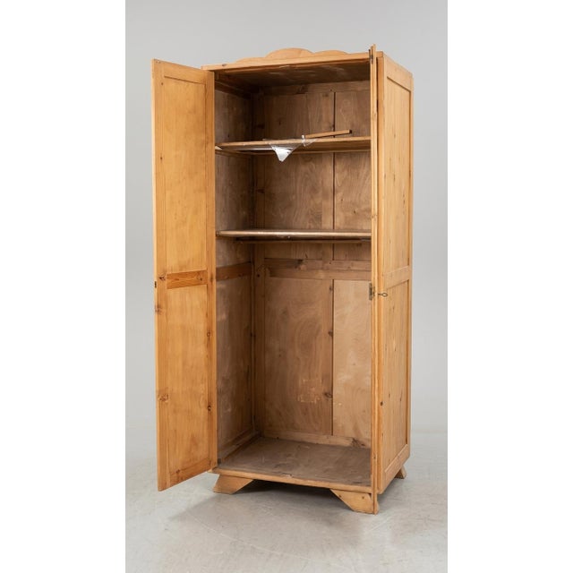 Parisian Pine Wardrobe, 1940, in Flawless conditions. Designed 1920 to 1949 This piece has an attribution mark, I am sure...