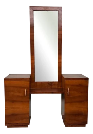 Vintage Hallway Furniture with Mirror, 1930s