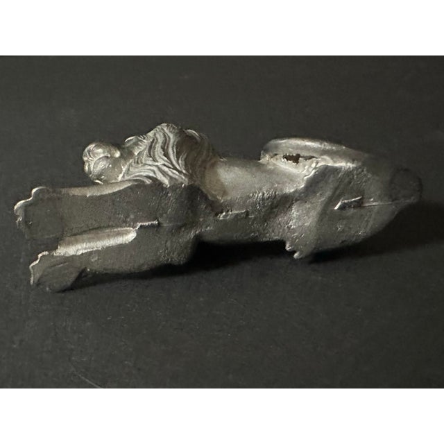 Metal Vintage 1977 Pewter Lion Figurine For Sale - Image 7 of 11