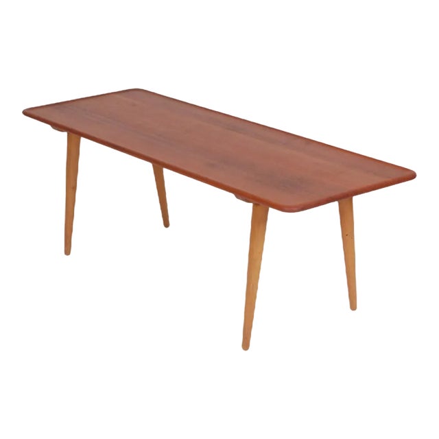 Teak Wood Coffee Table by Hans J. Wegner for Andreas Tuck For Sale